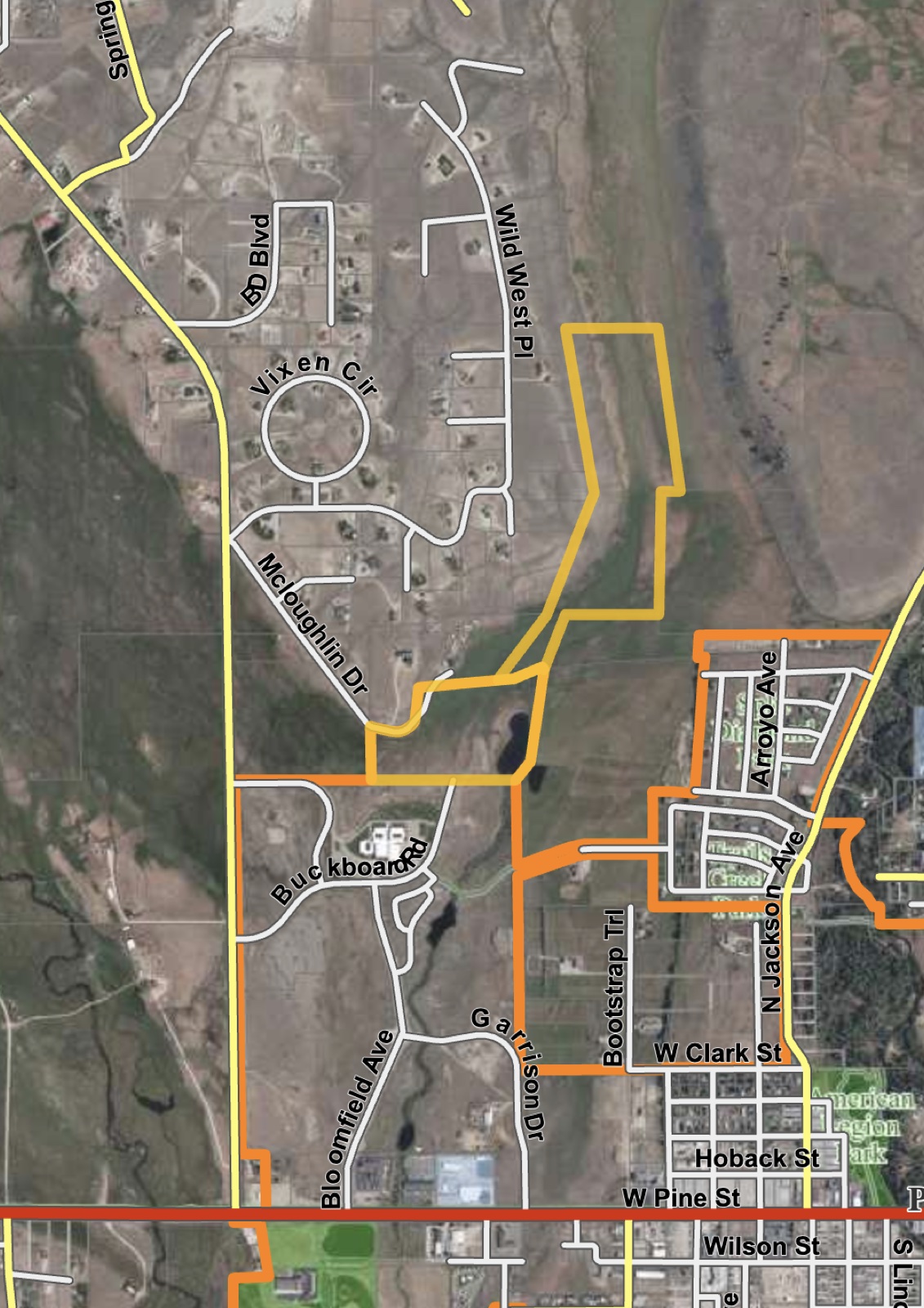 Wind River Resorts parcel detail on the Sublette County map
